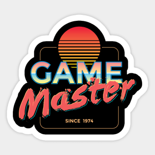 Game Master Dungeon Master Neon Sticker